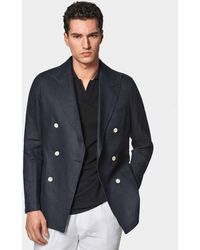 Gutteridge - Americana De Lino Puro Con Doble Botonadura - Lyst
