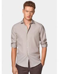 Gutteridge - Chemise En Coton Fil À Fil - Lyst