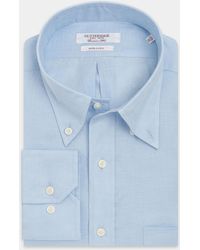 Gutteridge - Cómoda Camisa Clásica De Puro Lino Con Cuello Abotonado, Talla - Lyst
