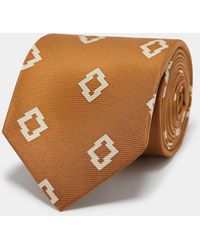 Gutteridge - Corbata De Seda Con Estampado Étnico, Talla - Lyst