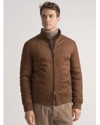 Gutteridge - Bomber Imbottito Effetto Suede - Lyst