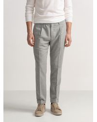 Gutteridge - Pantalón Ligero Con Pinzas Y Cordón En Mezcla De Lana - Lyst