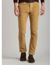 Pantaloni doppia pince in velluto di cotone Gutteridge Uomo Abbigliamento Pantaloni e jeans Pantaloni Pantaloni in velluto 