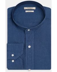 Gutteridge - Camicia Collo Coreano 100% Lino, Taglia - Lyst