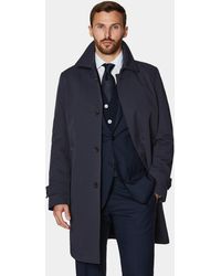Gutteridge - Imperméable Simple Boutonnage En Coton Mélangé - Lyst