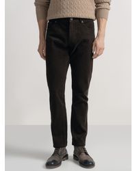 Gutteridge - Five-Pocket-Hose Aus Samt - Lyst