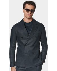 Gutteridge - Americana De Lino Puro Con Doble Botonadura, Talla - Lyst