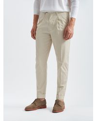Gutteridge - Pantaloni con doppia pince in twill leggero - Lyst