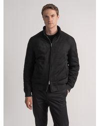 Gutteridge - Bomber Imbottito Effetto Suede - Lyst