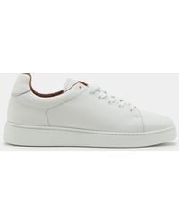 Gutteridge - Turnschuhe Aus Genarbtem Leder - Lyst