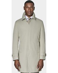 Gutteridge - Impermeable De Un Solo Pecho En Mezcla De Algodón, Talla - Lyst