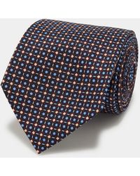 Gutteridge - Corbata De Seda Con Micro Estampado - Lyst
