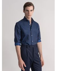 Gutteridge - Camisa De Sarga De Algodón - Lyst