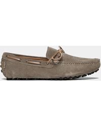 Gutteridge - Bootsmokassins Aus Wildleder Mit Schleife - Lyst