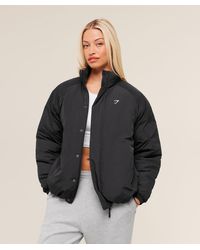 GYMSHARK - Oversized Puffer Jacket - Lyst