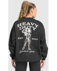 GYMSHARK - Heavy Duty Graphic Oversized Pullover - Lyst
