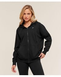 GYMSHARK - Training Fleece Oversized Zip Hoodie - Lyst