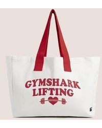 GYMSHARK - Love Lifting Graphic Tote Bag - Lyst