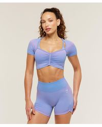 GYMSHARK - Blush Seamless Short Sleeve Top - Lyst