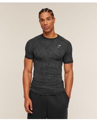 GYMSHARK - Geo Seamless Grid T-Shirt - Lyst