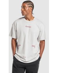 GYMSHARK - Strength Dept Graphic T-Shirt - Lyst