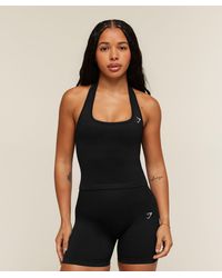 GYMSHARK - Adapt Solid Halter Neck Tank - Lyst