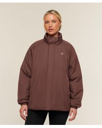 GYMSHARK - Oversized Puffer Jacket - Lyst