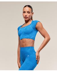 GYMSHARK - Adapt Animal X Whitney Seamless Crop Top - Lyst