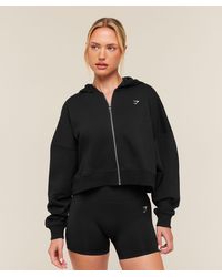 GYMSHARK - Training Oversized Boxy Zip Through Hoodie - Lyst