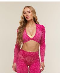 GYMSHARK - Adapt Animal X Whitney Long Sleeve Crop Top - Lyst