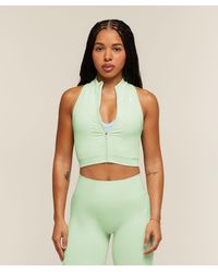 GYMSHARK - Adapt Solid Zip Front Top - Lyst