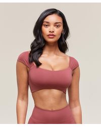 GYMSHARK - Soft Sculpt Cap Sleeve Bralette - Lyst