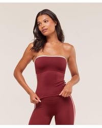 GYMSHARK - Piping Bandeau With Shelf - Lyst
