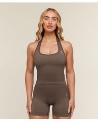 GYMSHARK - Adapt Solid Halter Neck Tank - Lyst