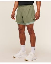 GYMSHARK - Running 4" 2In1 Shorts - Lyst