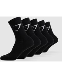 GYMSHARK - Crew Socks 5Pk - Lyst