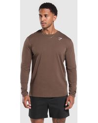 GYMSHARK - Crest Long Sleeve T-Shirt - Lyst