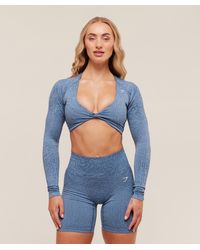 GYMSHARK - Adapt Animal Long Sleeve Crop Top - Lyst