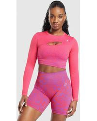 GYMSHARK - Adapt Safari Seamless Faded Long Sleeve Top - Lyst