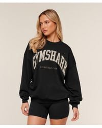 GYMSHARK - Collegiate Graphic Crew Neck Pullover - Lyst