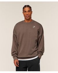 GYMSHARK - Oversized Crest Crew - Lyst