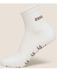 GYMSHARK - Frill Pilates Midi Sock - Lyst