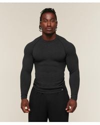 GYMSHARK - Cotton Seamless Long Sleeve T-Shirt - Lyst