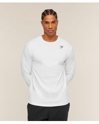 GYMSHARK - Crest Long Sleeve T-Shirt - Lyst
