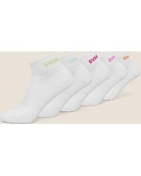 GYMSHARK - Quarter Socks 5Pk - Lyst