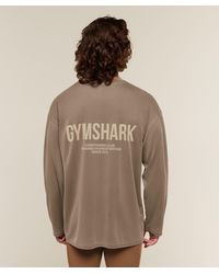 GYMSHARK - Conditioning Club Washed Long Sleeve T-Shirt - Lyst
