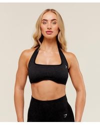 GYMSHARK - Adapt Fleck X Whitney Halterneck Sports Bra - Lyst