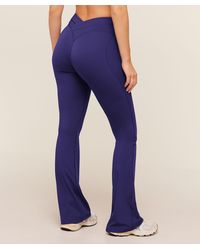 GYMSHARK - Crossover Back Flared Leggings - Lyst