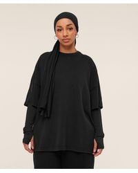 GYMSHARK - Pump Cover Structured Fleece Top - Lyst