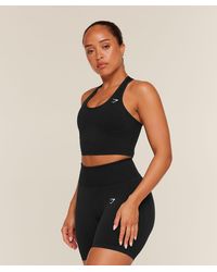 GYMSHARK - Lift Seamless Midi Tank With Shelf - Lyst